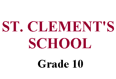 St. Clement's School Grade 10