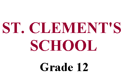 St. Clement's School Grade 12