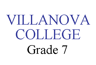 St. Thomas of Villanova Grade 7